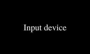 Input Device