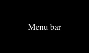 Menu Bar