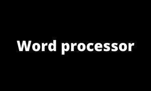 Word Processor