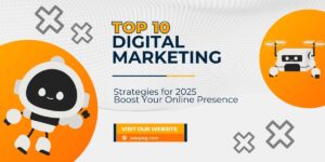 Illustration of digital marketing strategies for 2025