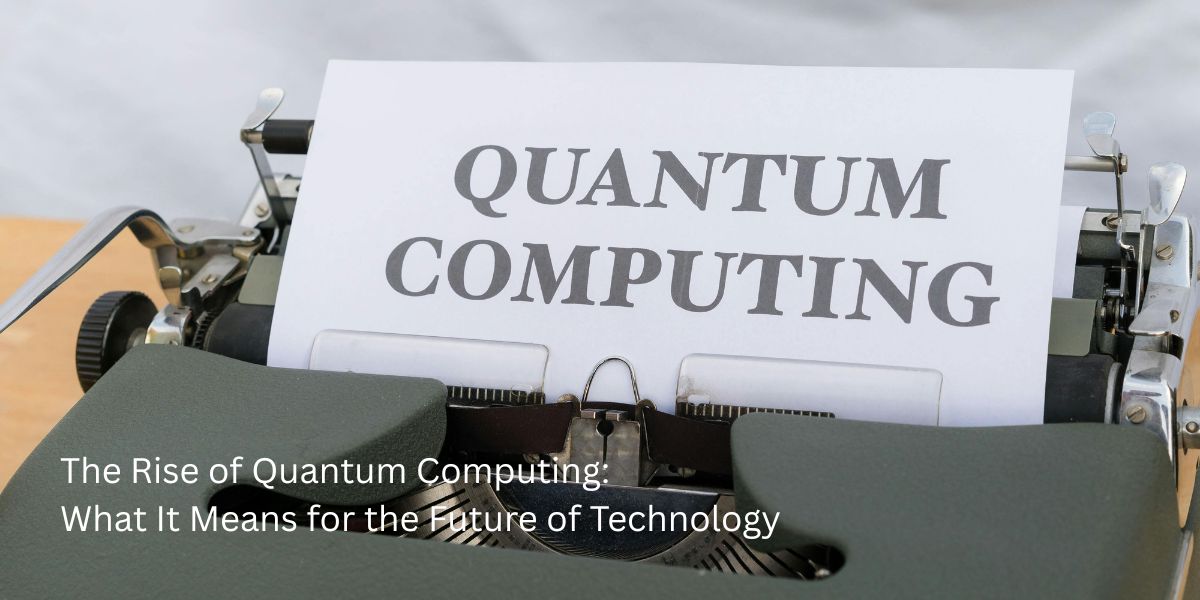 Illustration of quantum computing technology shaping the future.