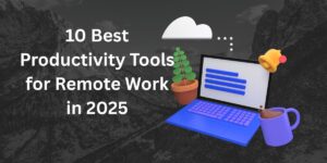 Illustration of productivity tools for remote work