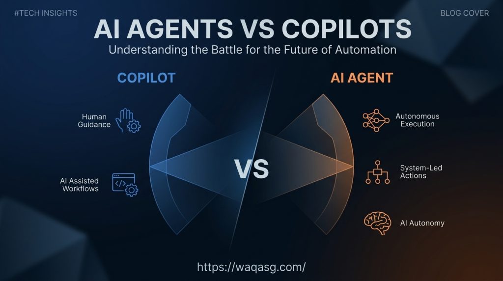 AI Agents vs Copilots in 2026: Discover the exact difference between human-in-the-loop AI and autonomous agents, and learn which to build for your app.